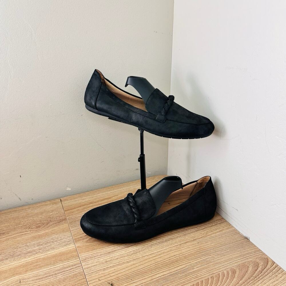 LifeStride Drew Black Suede Loafers Women’s Size 10